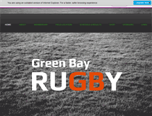 Tablet Screenshot of greenbayrugby.com